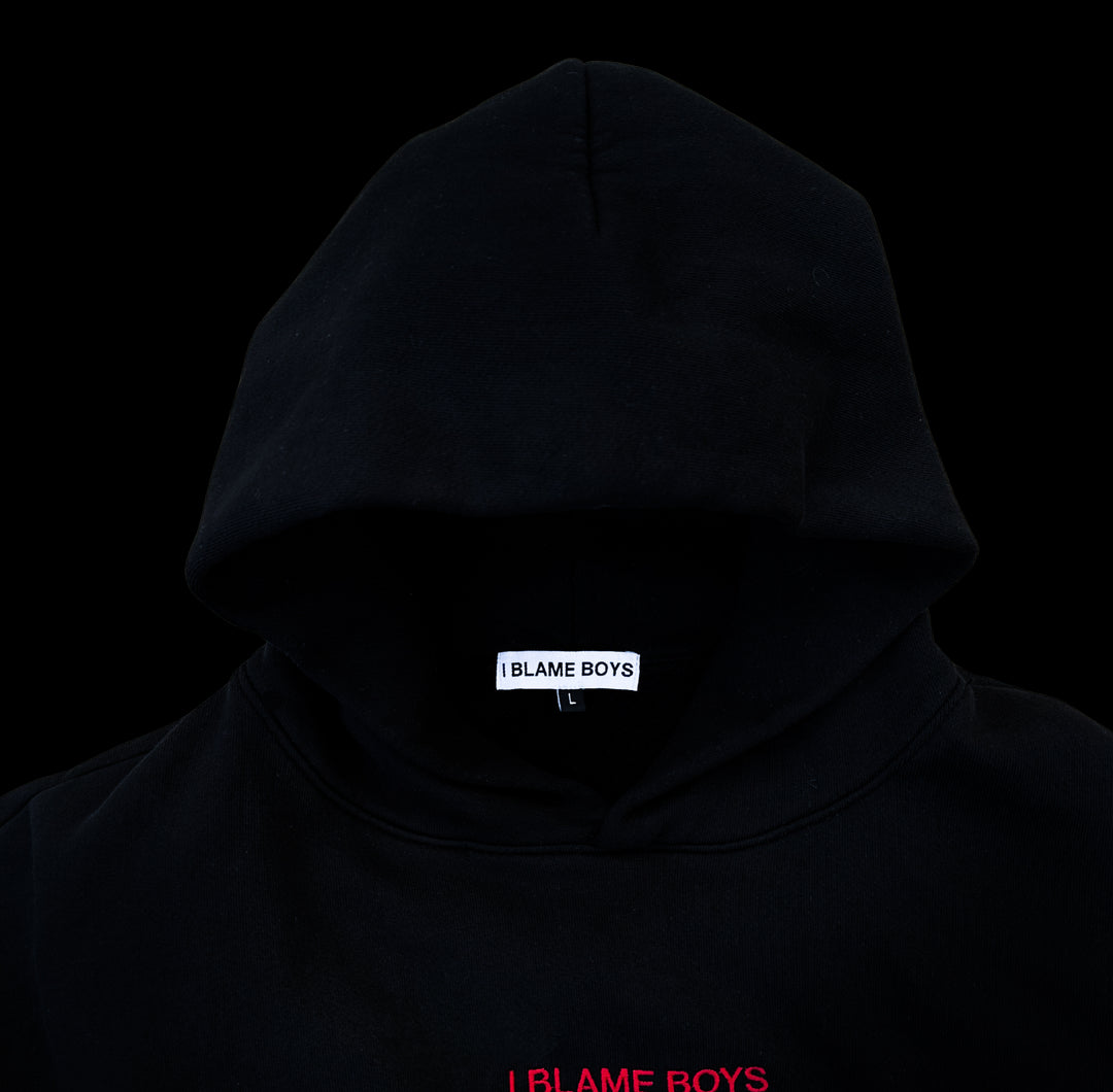 I 2024 Blame Boys black hooded sweatshirt